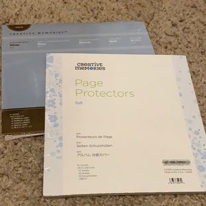 NWT Creative Memories 8x8 white pages & Protectors